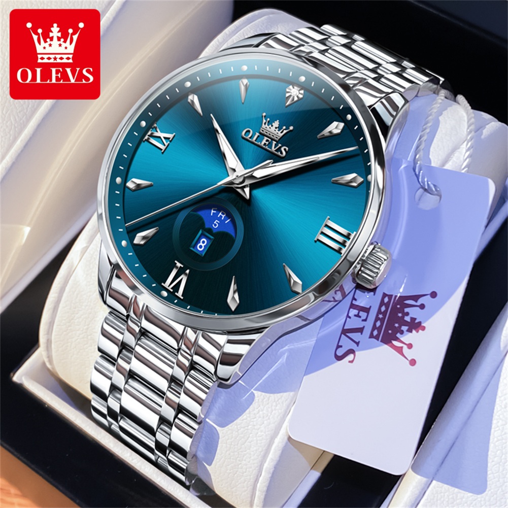 Luxury Watch In Usa - OLEVS Moon Phase relojes para hombre