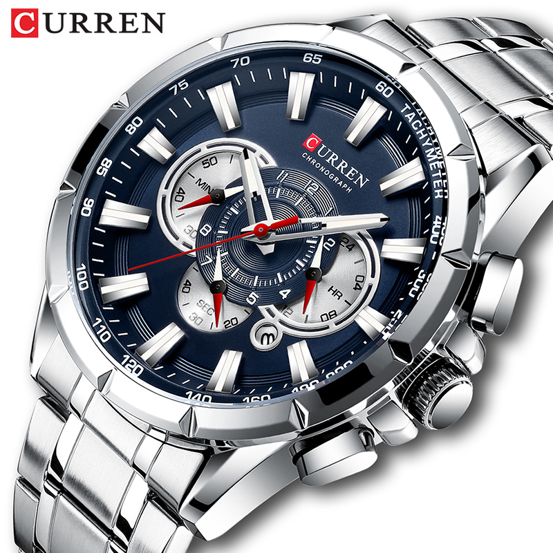 Zen Luxury Watch - Reloj de pulsera CURREN para hombre,