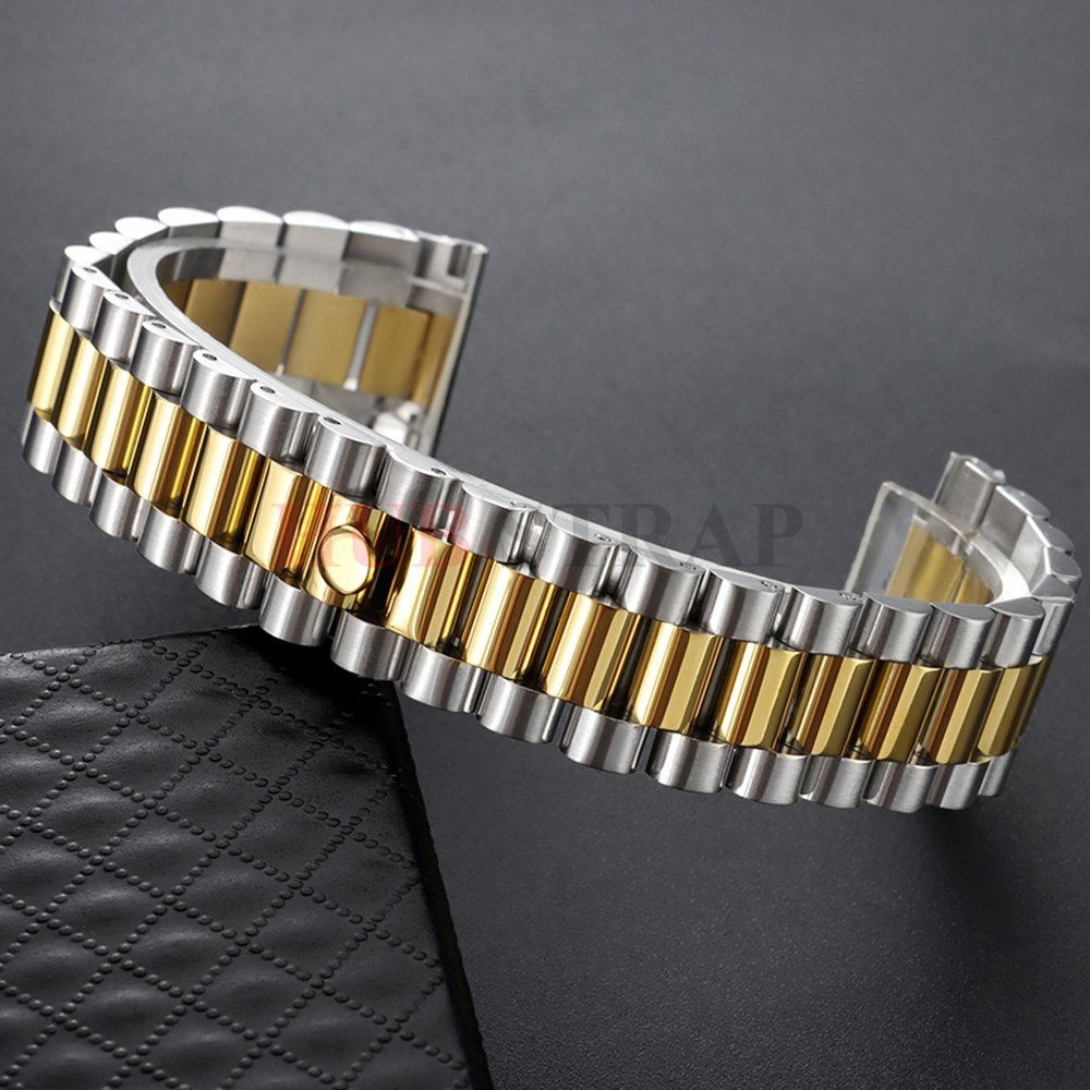 Rolex Watch Datejust - 20/21/22mm tres cuentas 304 correa de