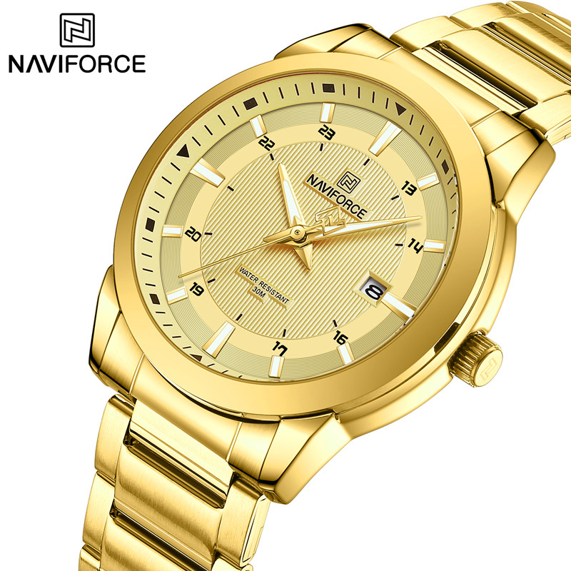 Luxury Watch Green Dial - NAVIFORCE-relojes para hombre con correa de