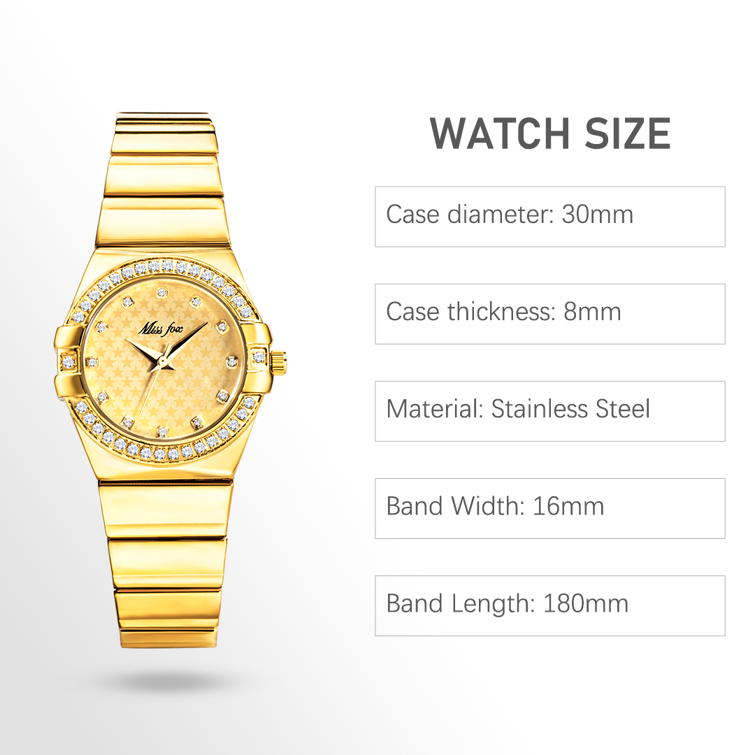 MISSFOX-reloj de oro de lujo p - Luxury Watch And Jewelry Brand reseña y precio