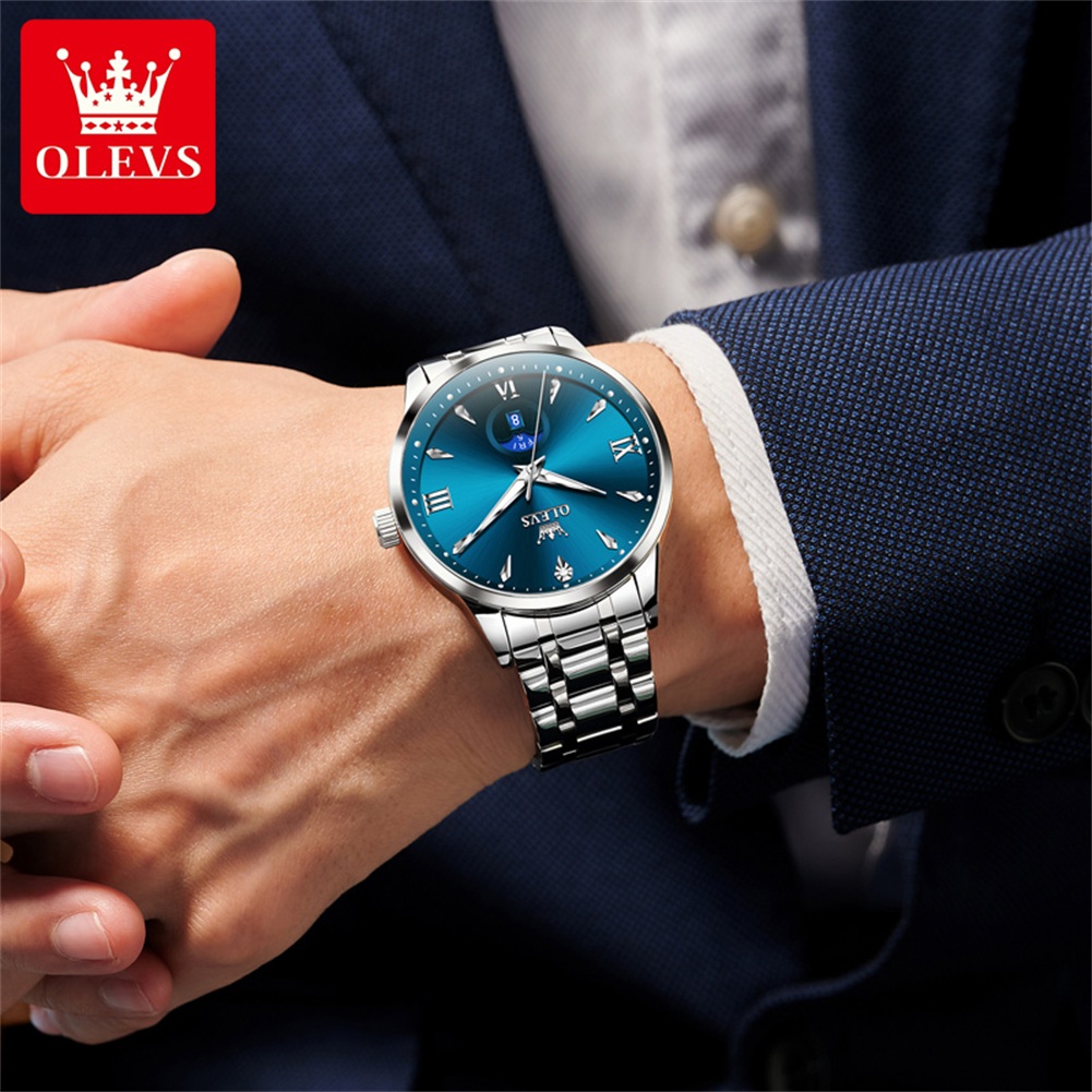 OLEVS Moon Phase relojes para  - Luxury Watch In Usa reseña y precio