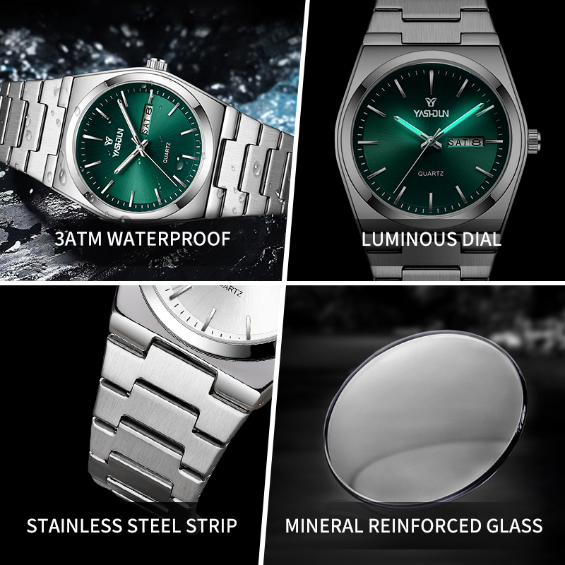 Relojes de Cuarzo de Acero Ino - Zen Luxury Watch reseña y precio