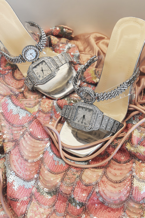 Sandalias de tacón alto con re - Luxury Watch In Usa reseña y precio