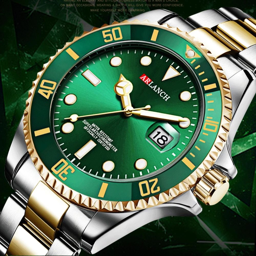 Relojes de Cuarzo de Lujo para - Luxury Watch Green Dial reseña y precio