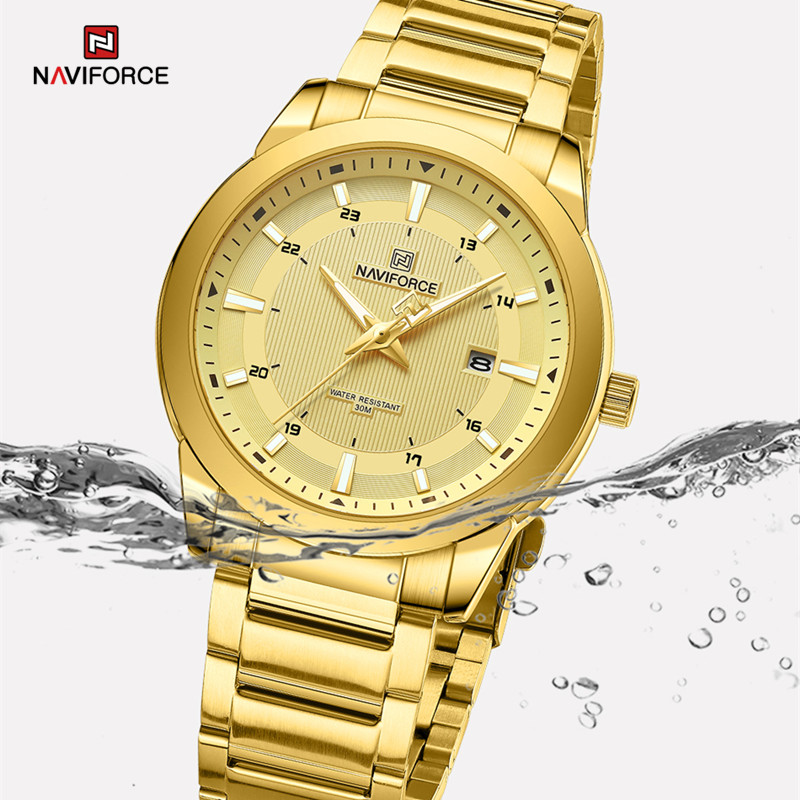 NAVIFORCE-relojes para hombre  - Luxury Watch Green Dial reseña y precio